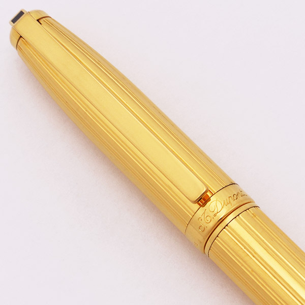 S.T. Dupont Fidélio ボールペン S.T. Dupont Fidelio Black Gold Plated Ballpoint Pen | eBay